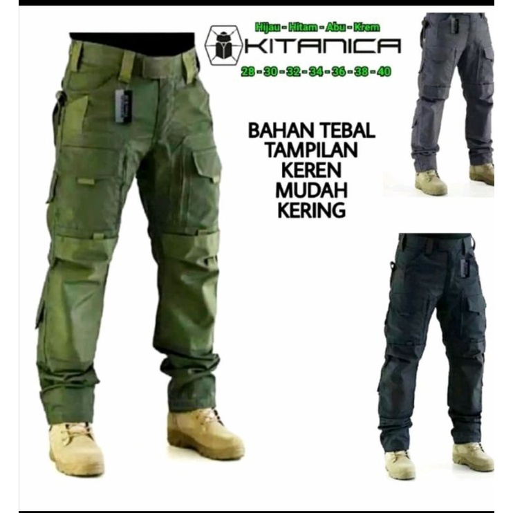 CELANA TACTICAL PANT KITANICA/CELANA PDL/CELANA OUTDOR LAPANGAN