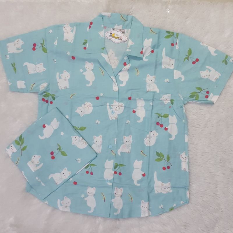 piyama majesty dewasa lengan pendek