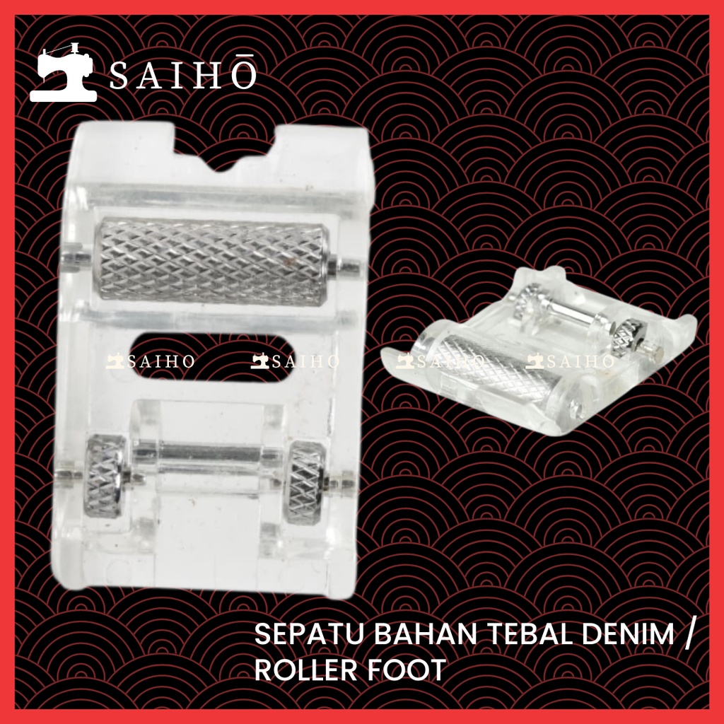 [F Strong] Sepatu Jahit Bahan Tebal /  Denim / Kulit  - Roller Foot Mesin Jahit Portable