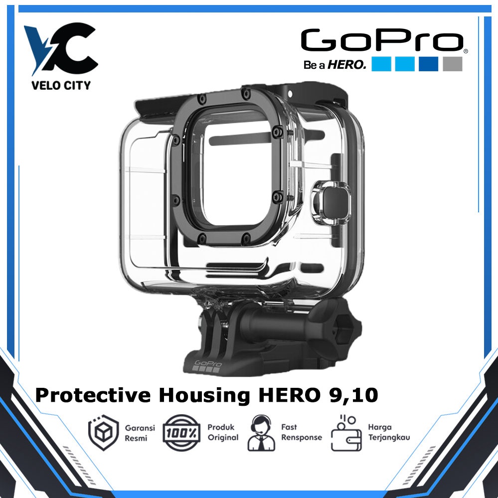 Dive Housing Protective Case Waterproof Gopro Hero9 Hero10 Black TAM