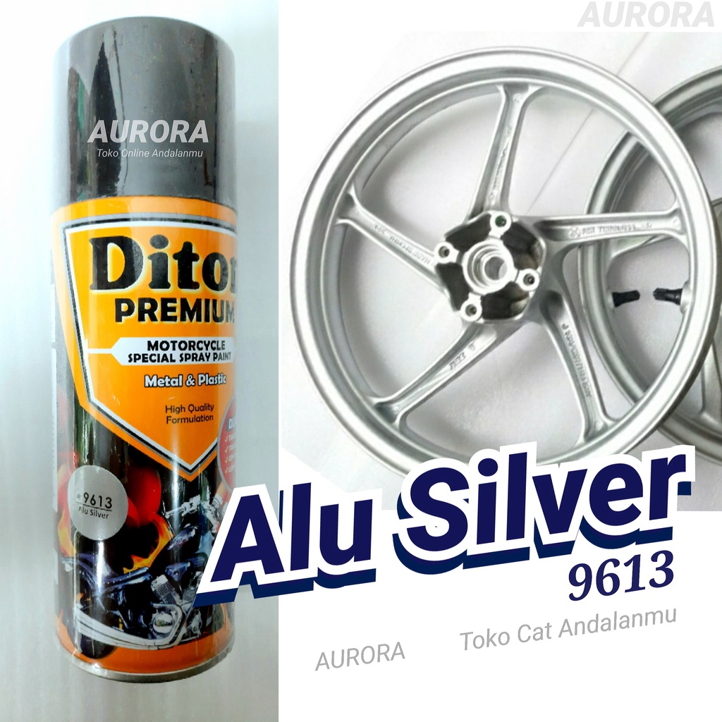 

Diton Premium Alu Silver 9613 Alumunium Silfer Cocok Untuk Warna Velg Standart