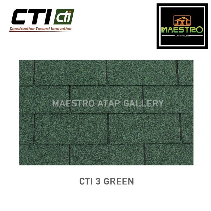 Atap Bitumen CTI CT3 Green