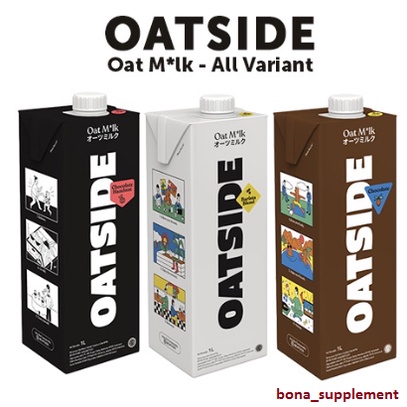 

Oatside Chocolate/ Hazelnut/ Barista Blend HALAL Oat Milk 1L - Susu Oat Gandum