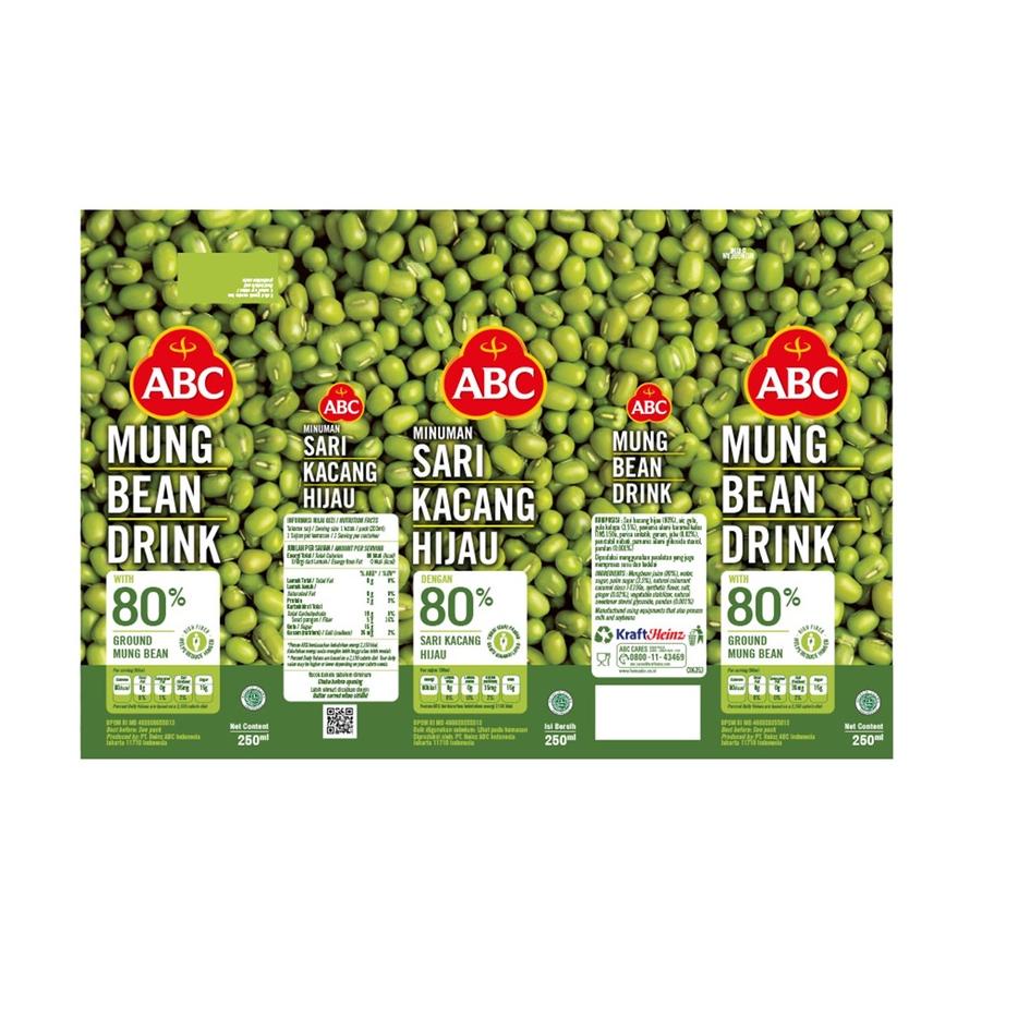 

ミ ABC Minuman Sari Kacang Hijau 250 ml - Multipack 12 pcs BLT29