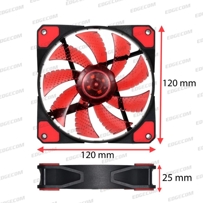 Fan Casing RGB LED 12cm Ultra Silent Fan LED