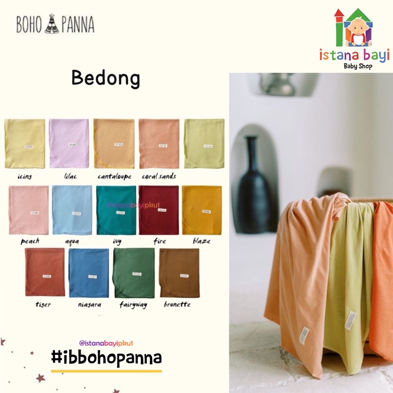 BOHOPANNA - SWADDLE - Bedong Bayi 1 Pcs