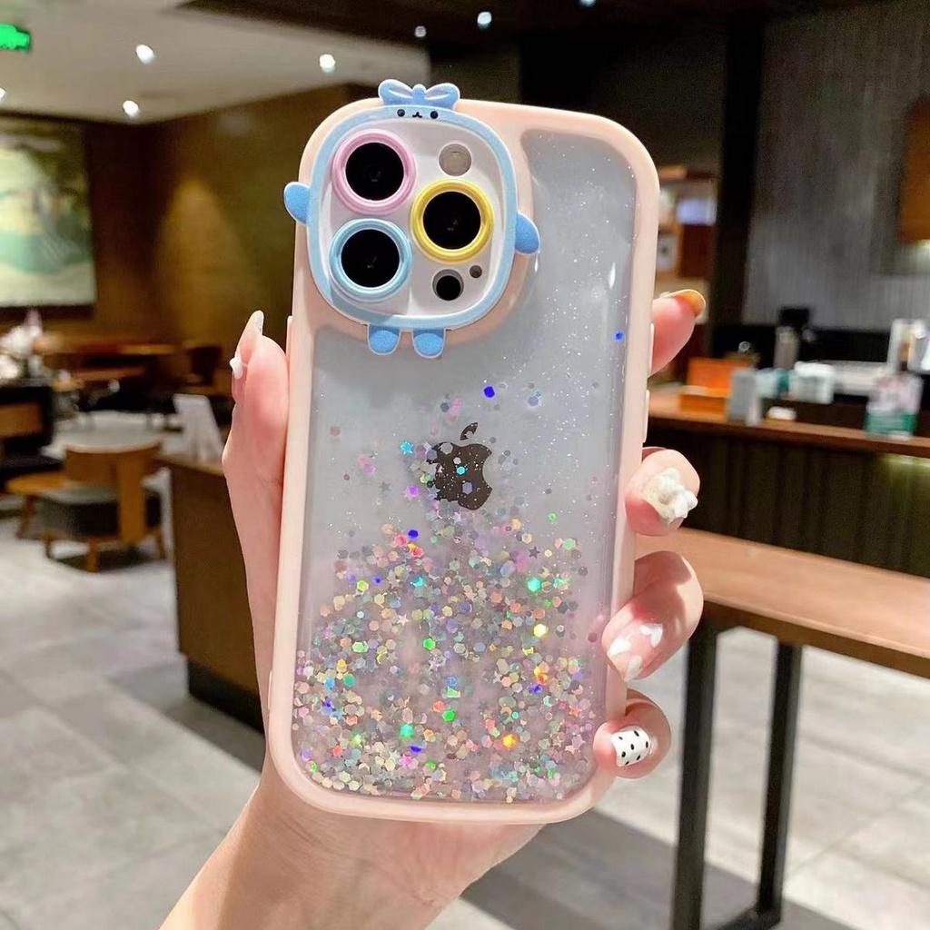 IPHONE 7G 8G SE 2020 SE 2022 7 PLUS 8 PLUS X XS XS MAX XR 11 11 PRO 11 PRO MAX  - PITACHU PASTEL SOFT CASE JELLY RESIN GLITER BLINK&quot; CAMERA PRO