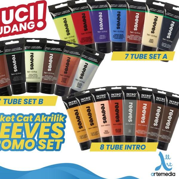 

Paket Cat Akrilik Reeves Acrylic Color Promo Set - PRIMARY 5x100ml