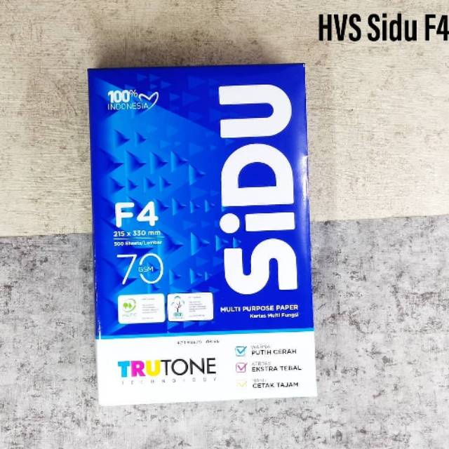 

Kertas Hvs Sidu F4 70G