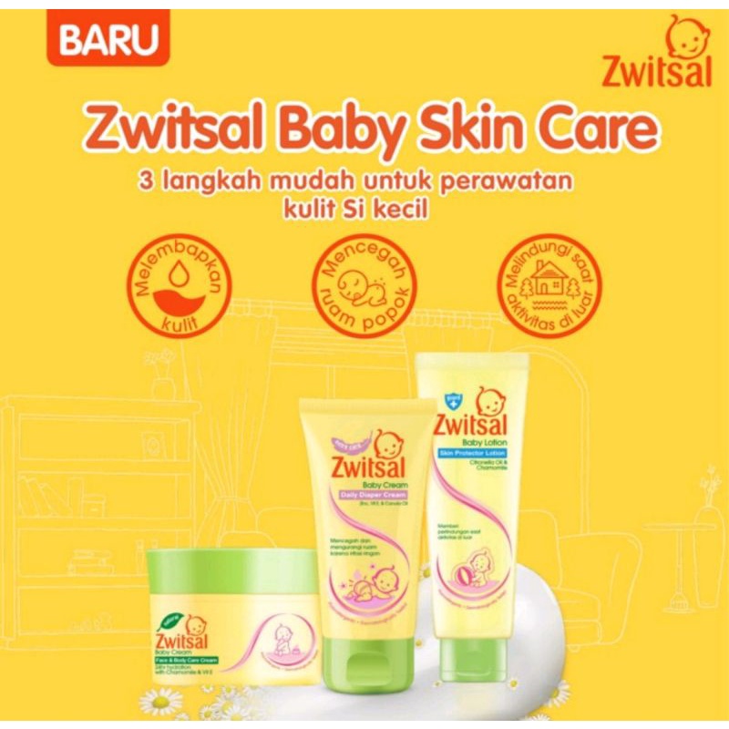 Zwitsal Baby Face &amp; Body Care Cream 50g