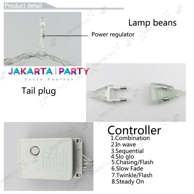 Lampu Tumblr Tirai / Lampu Led Hias / Lampu Led Tirai / Lampu Tirai