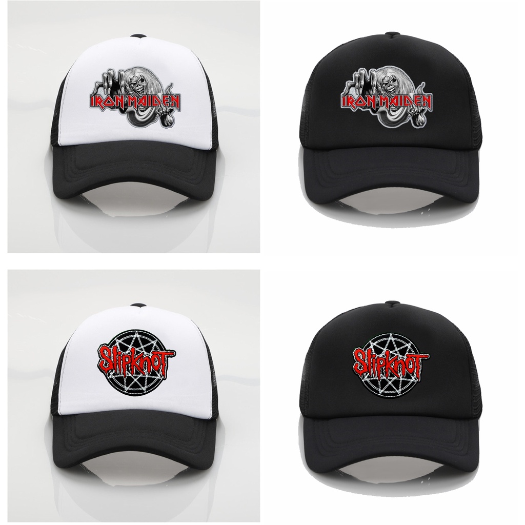 Topi Distro Model Jaring Logo Grup Band