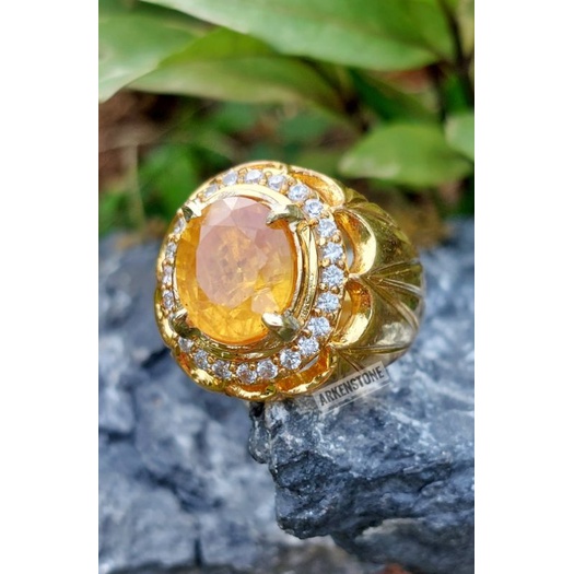 CINCIN BATU YELLOW SAFIR AFRIKA( CHATAM) PREMIUM