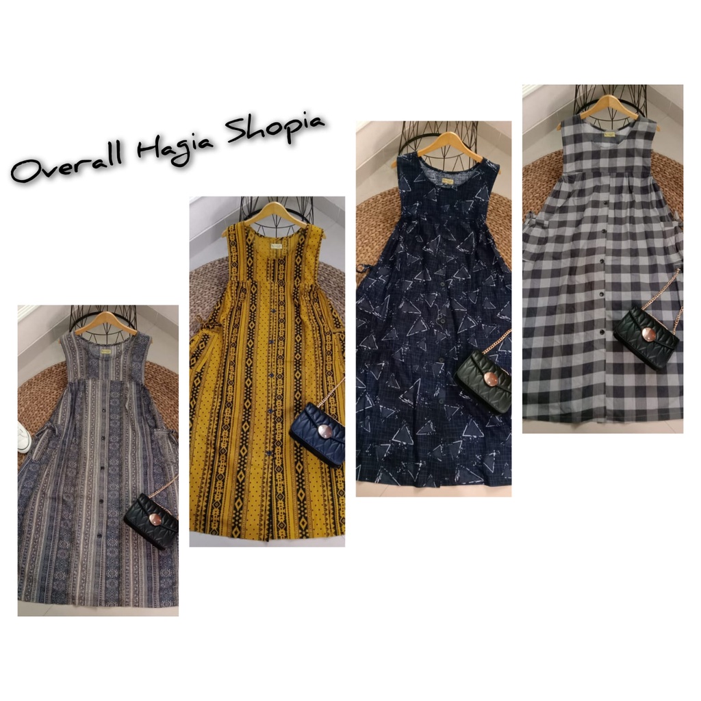 Hagia Shopia Overall Kekinian Termurah/Bisa COD/Fashion Wanita