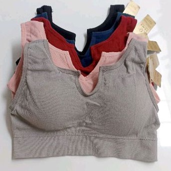 Bralette fema tali bra busa bisa dilepas tanpa kawat rajut halus cup standart bra bh fema bra sport