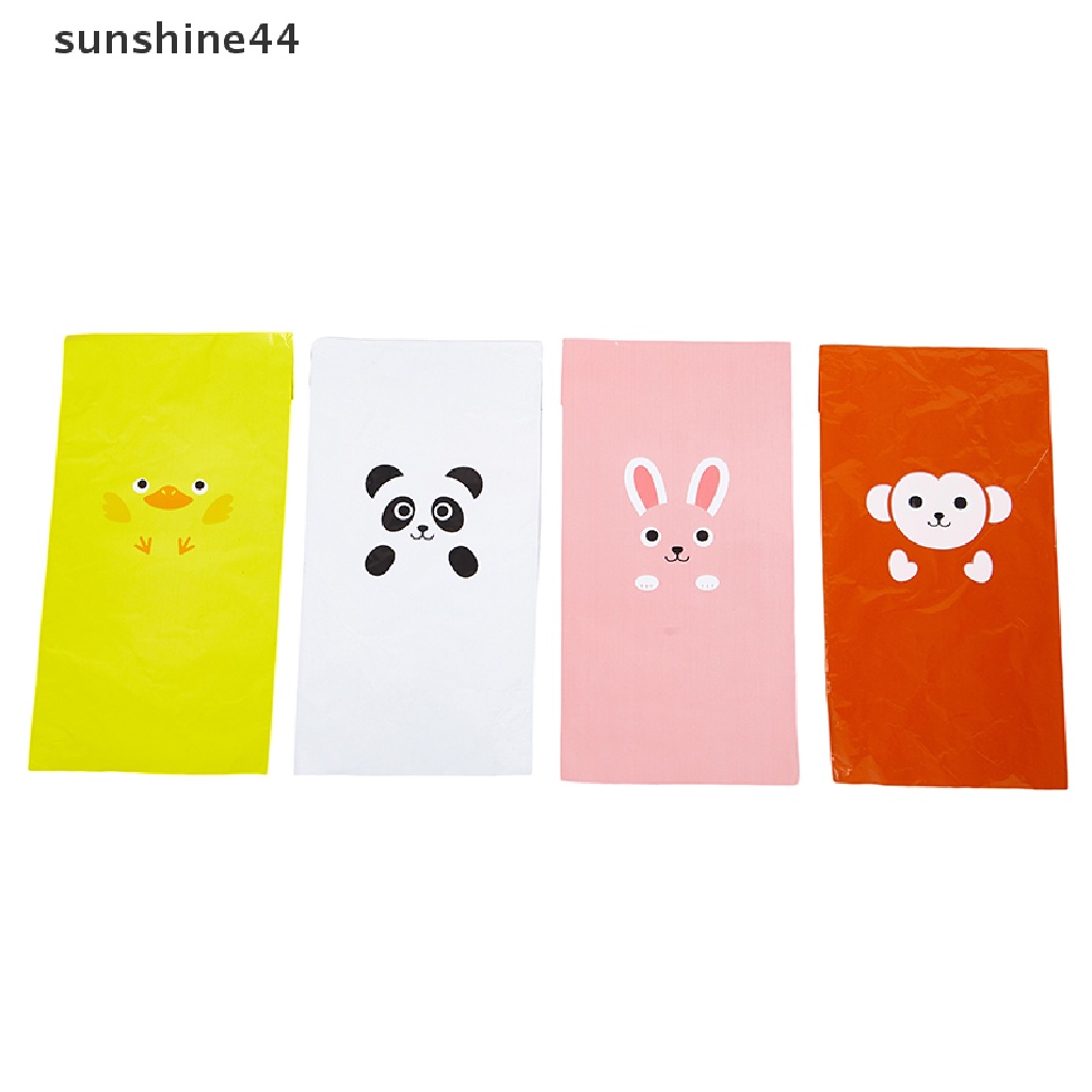 Sunshine 10PCS Plastik Aluminum Foil Motif Kartun Hewan Untuk Membungkus Makanan / Nasi