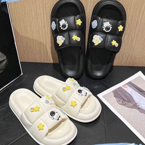 Sandal Jelly Korean Import Soft Slipper Anti Slip Elastic Empuk PVC / Selop RUMAH TEBEL NYAMAN korea awan cloud Slop Wanita Casual