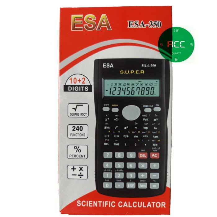 

Calculate Kalkulator Scientific Citizen Fx-350Es Plus
