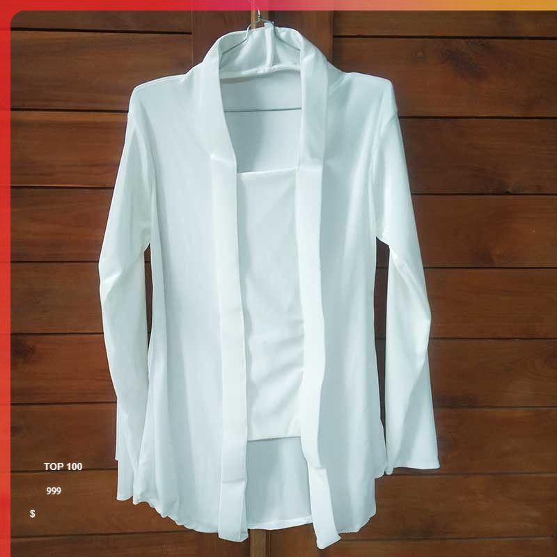 Kebaya Kutubaru Bludru, Warna Putih Tebal dan Halus Kebaya Bludru