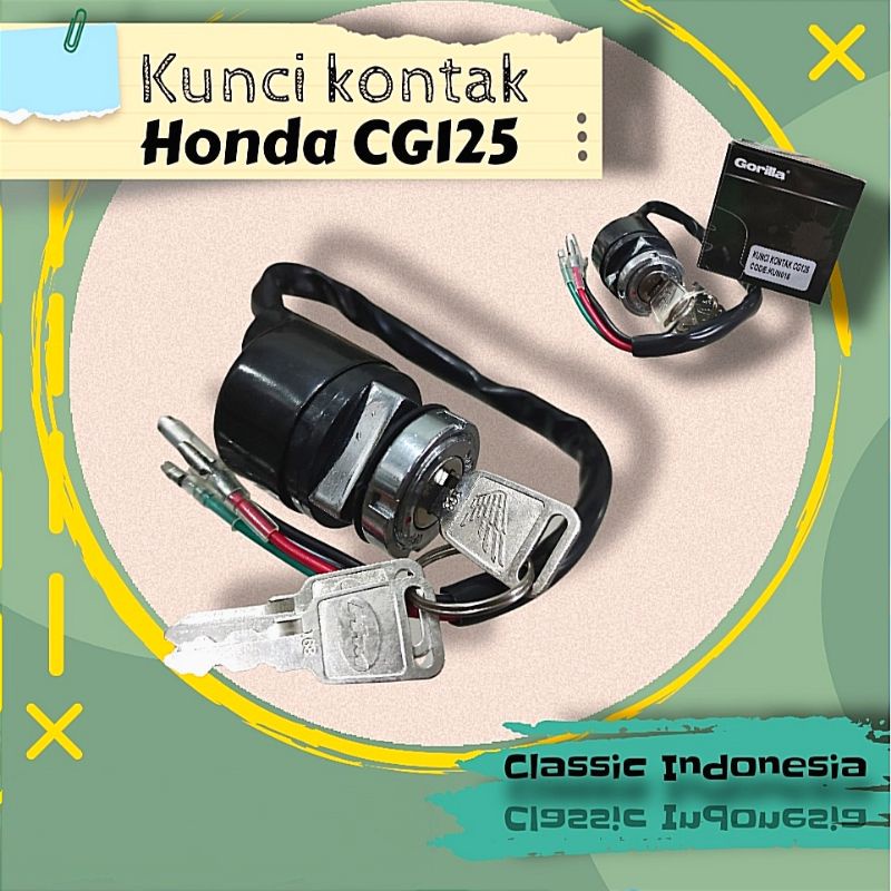 Kunci kontak CG CB 100 125 gl 100 model original ori