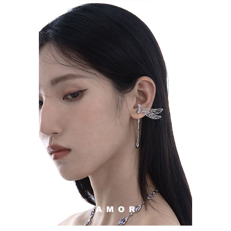 Anting Tusuk Model Capung 3D Hollow Untuk Wanita