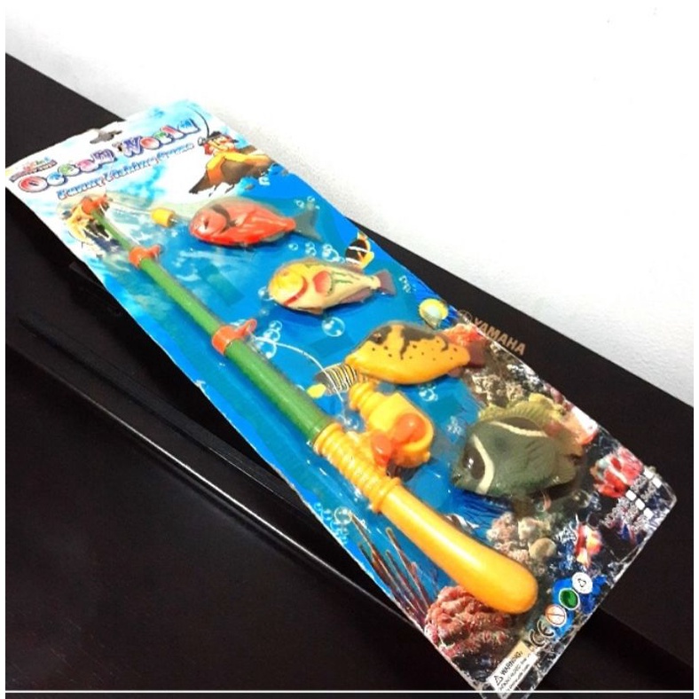 Mainan Mancing Mancingan Memancing Ikan Magnet BESAR DAN BENTUK MENARIK Alat Pancing Pancingan Kado 