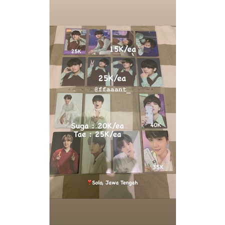 MPC SOWOZOO, MPC MOTS TOUR, MPC MOTS ONE, MPC BANGBANG CON, SPC SOWOZOO SUGA / TAEHYUNG