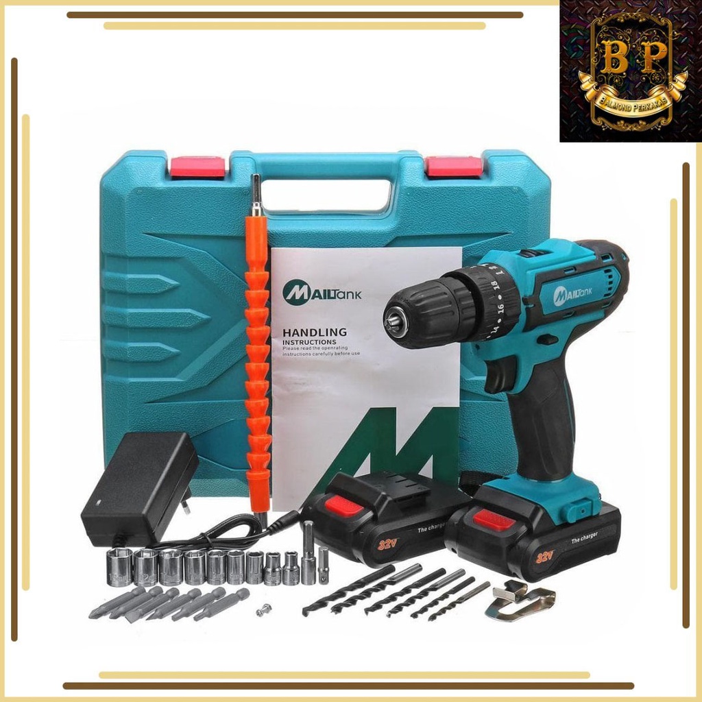 MAILTANK Mesin Bor Baterai Tembok Cordless Drill 32V SH190