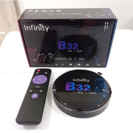 ANDROID TV BOX INFINITY B32 RAM 4GB ROM 32GB WIFI BLUETOOTH LAN