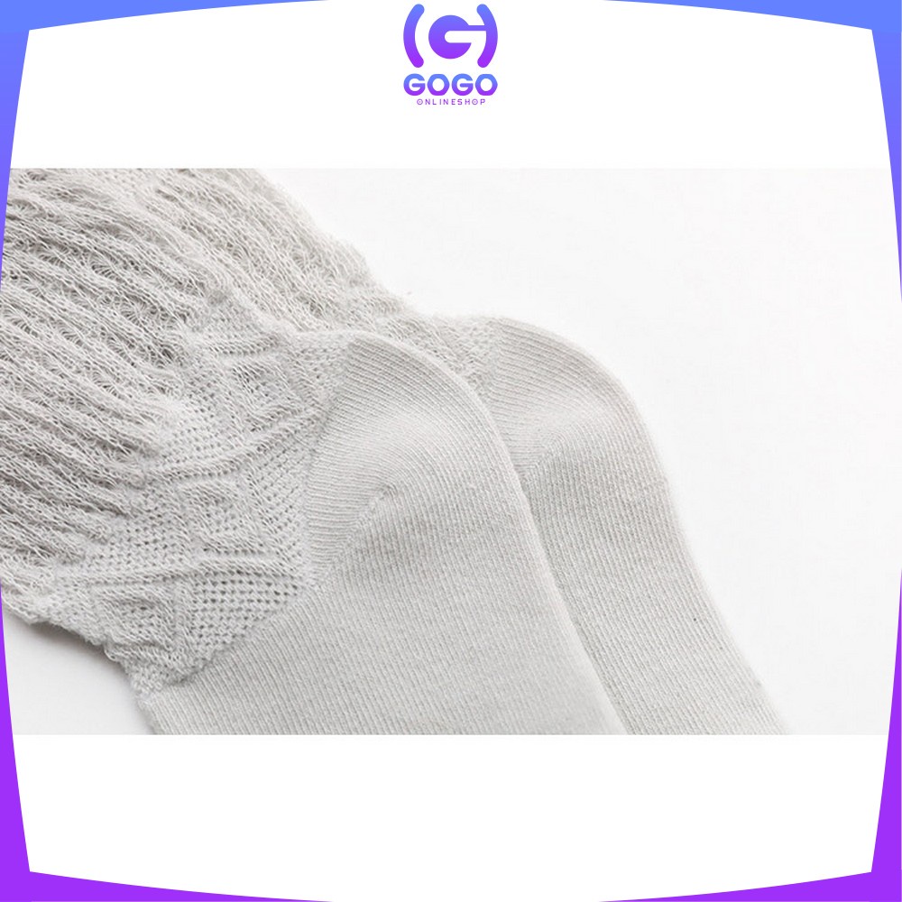 GOGO-P211 Kaus Kaki Panjang Anak Anti Nyamuk Polos / Kaos Kaki Panjang Model Jaring Bayi Korea Lucu / Baby Sock Kids