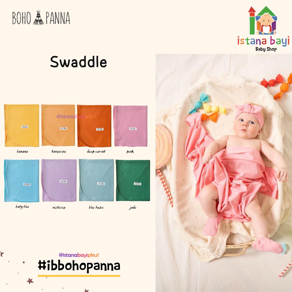 BOHOPANNA - SWADDLE - Bedong Bayi 1 Pcs