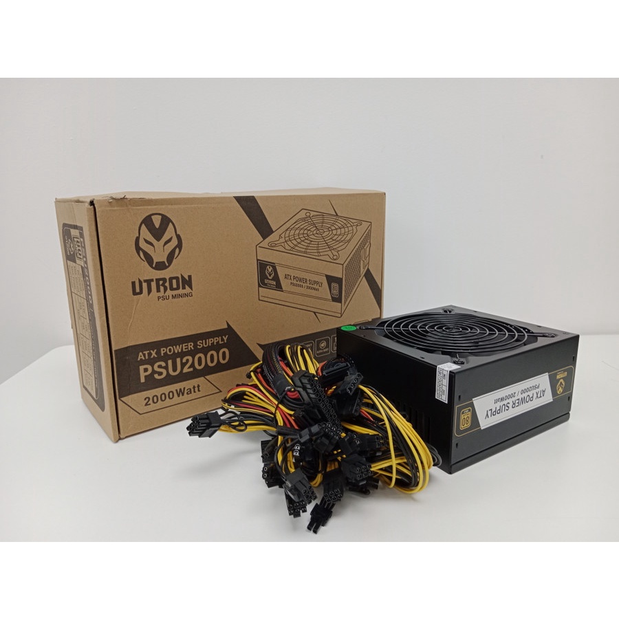 POWER SUPPLY PSU 2000W MINING / PSU MINING UTRON 2000WATT 80 PLUS GOLD