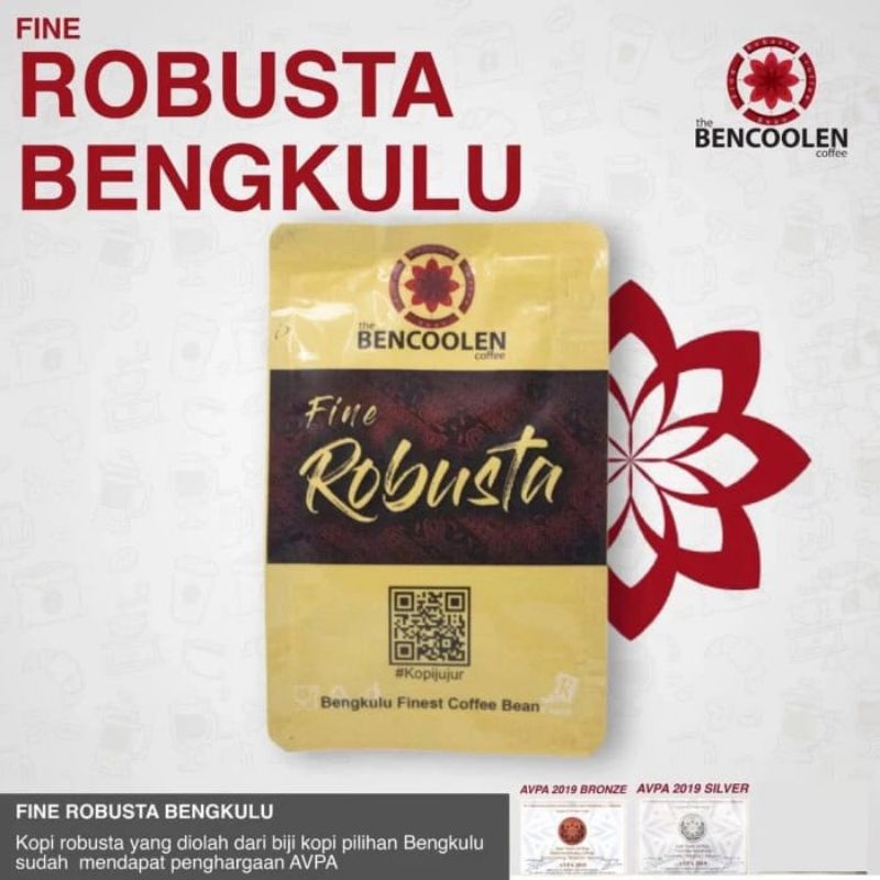 

Roasted Bean/Biji Kopi Bencoolen Coffee Fine Robusta 100 gr