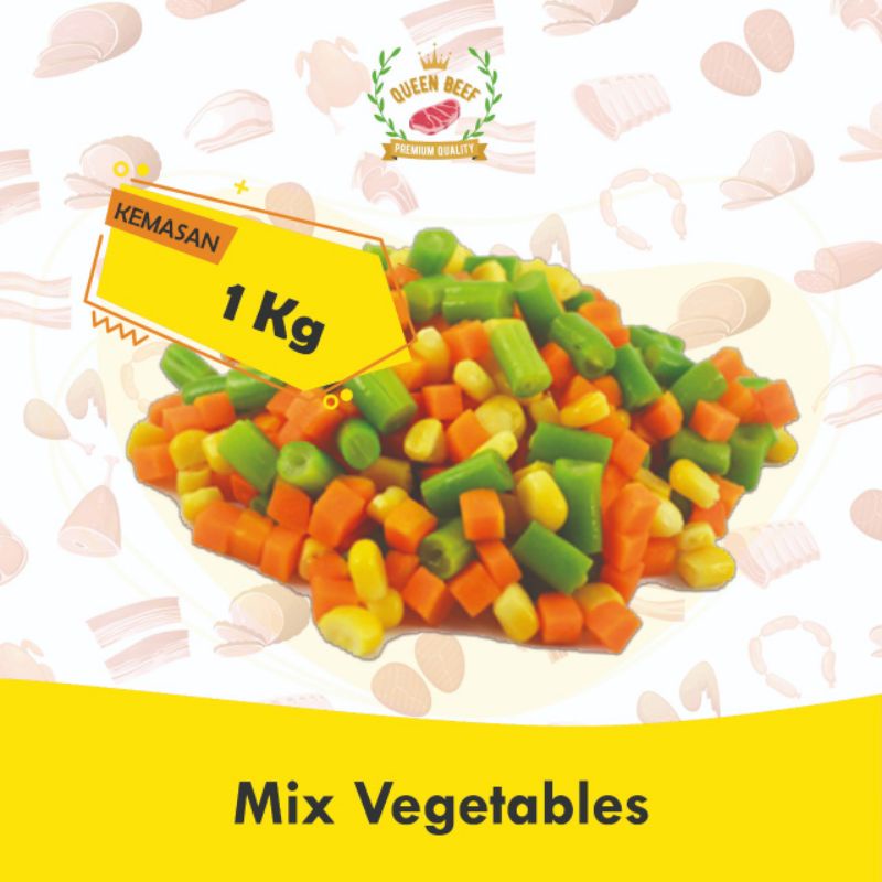 Jual Mix Vegetables Sayur Campur Frozen 1kg Shopee Indonesia