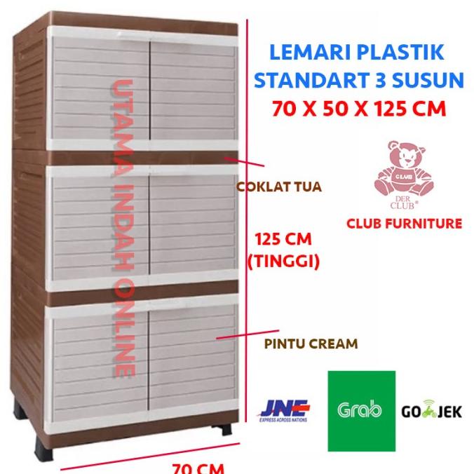 

lemari pakaian plastik 3 susun /jumbo / standart / bukan mini / jne stock ready