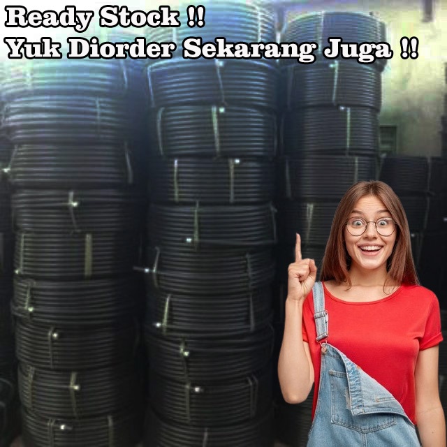 PROMO Selang Air PE 11 7 mm Hidroponik 1 Rol Permeter Selang Irigasi Sprayer Ferigasi Drip Air