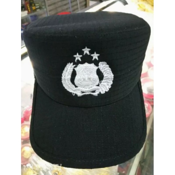 TOPI KOMANDO BINTARA POLRI HITAM