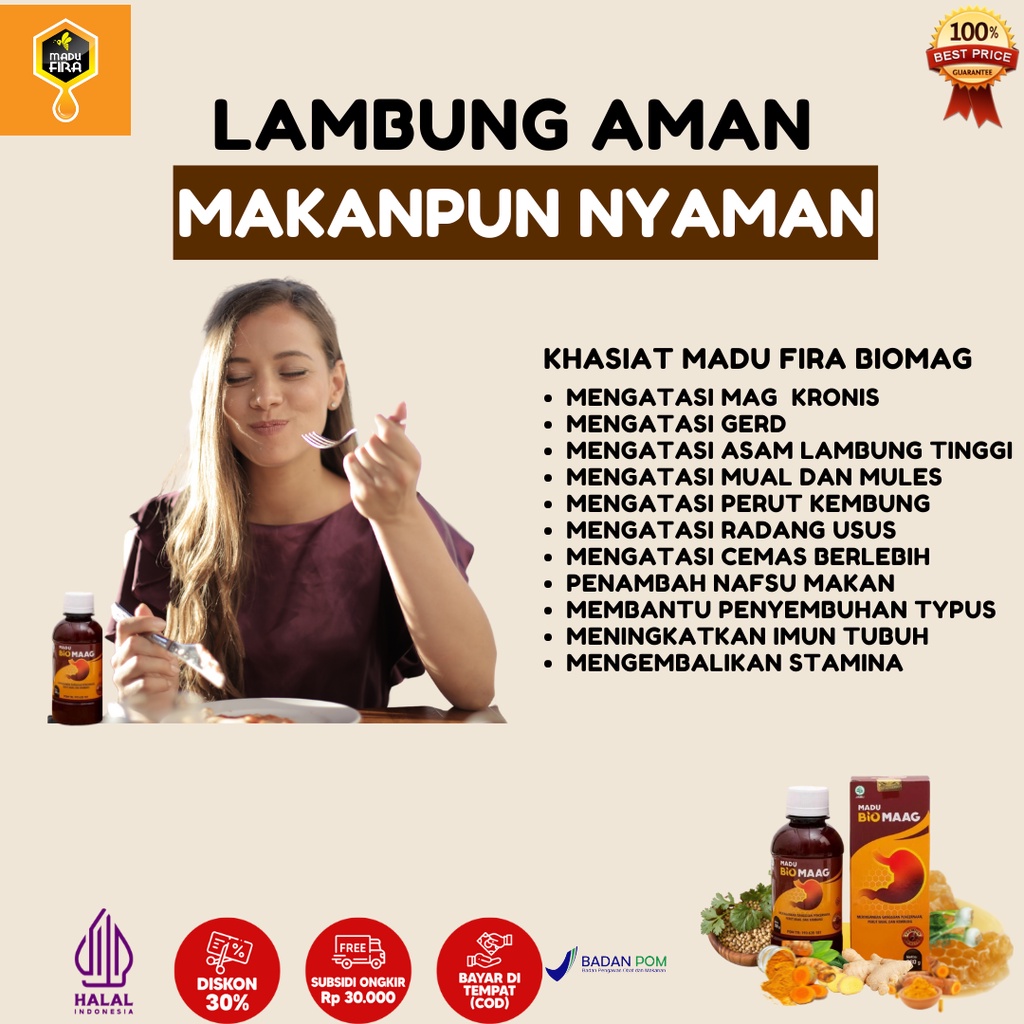ASLI ORIGINAL 100% MADU LAMBUNG MADU GERD OBAT LAMBUNG OBAT GERD BIOMAG