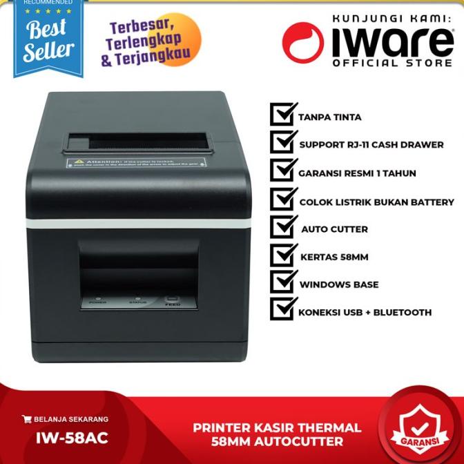 PRINTER THERMAL IWARE KASIR 58MM IWARE C-58AC USB