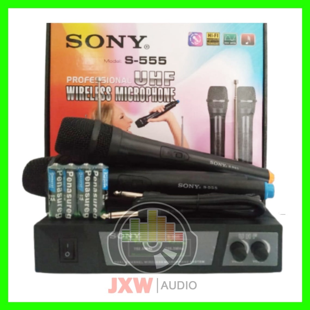 MIC SONY S 555 UHF / MICROPHONE WIRELESS SONY S-555 UHF / MIC SONY S555 HANDHELD UHF