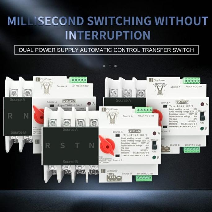 TOMZN ATS Automatic Transfer Switch 4P