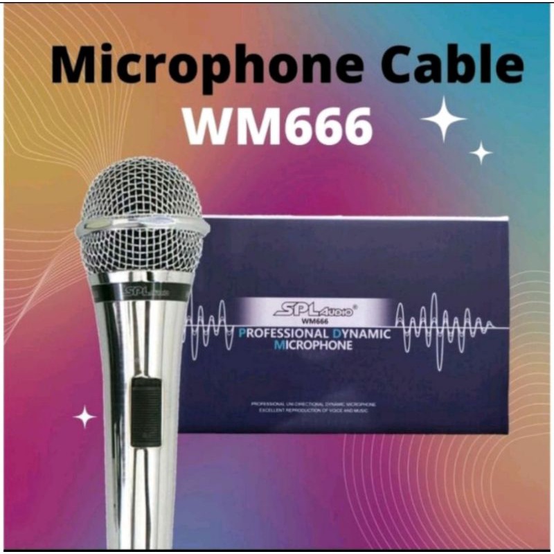 MIC MICROPHONE SPL AUDIO WM666 Mikrofon mic kabel SPL WM-666