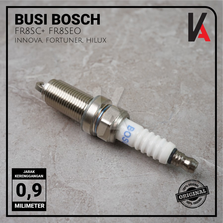 BUSI BOSCH MOBIL INNOVA FORTUNER HILUX FR8SC+ KH6RKC3 SPARK PLUG ORIGINAL