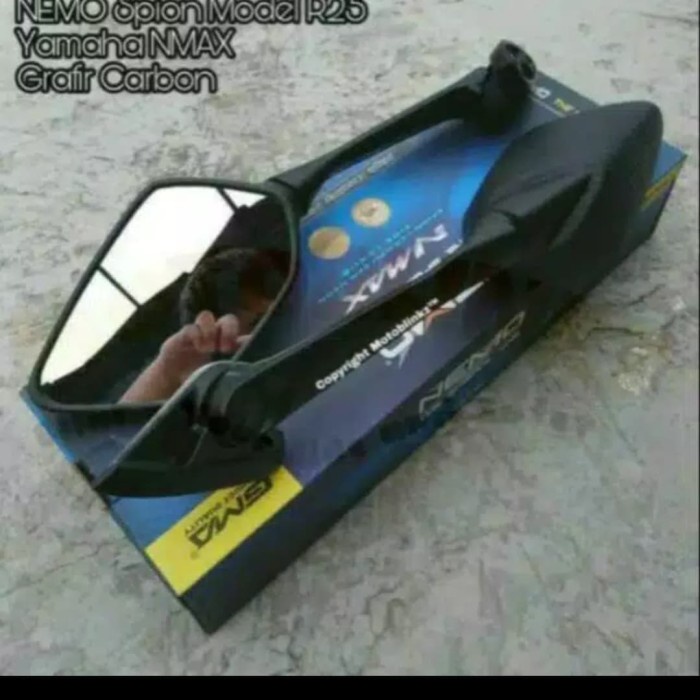 Spion Spion Motor R25 Tangkai Panjang Nemo/Nmax 2020 Kaca Bening