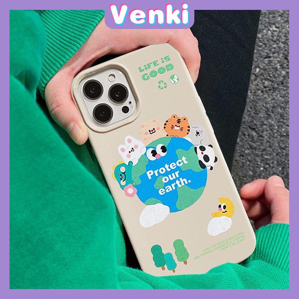 Case iPhone 14 Pro Max TPU Soft Case Cute Cartoon Earth Glossy Khaki Candy Case Camera Protection Shockproof For iPhone 14 13 12 11 Plus Pro Max 7 Plus X XR