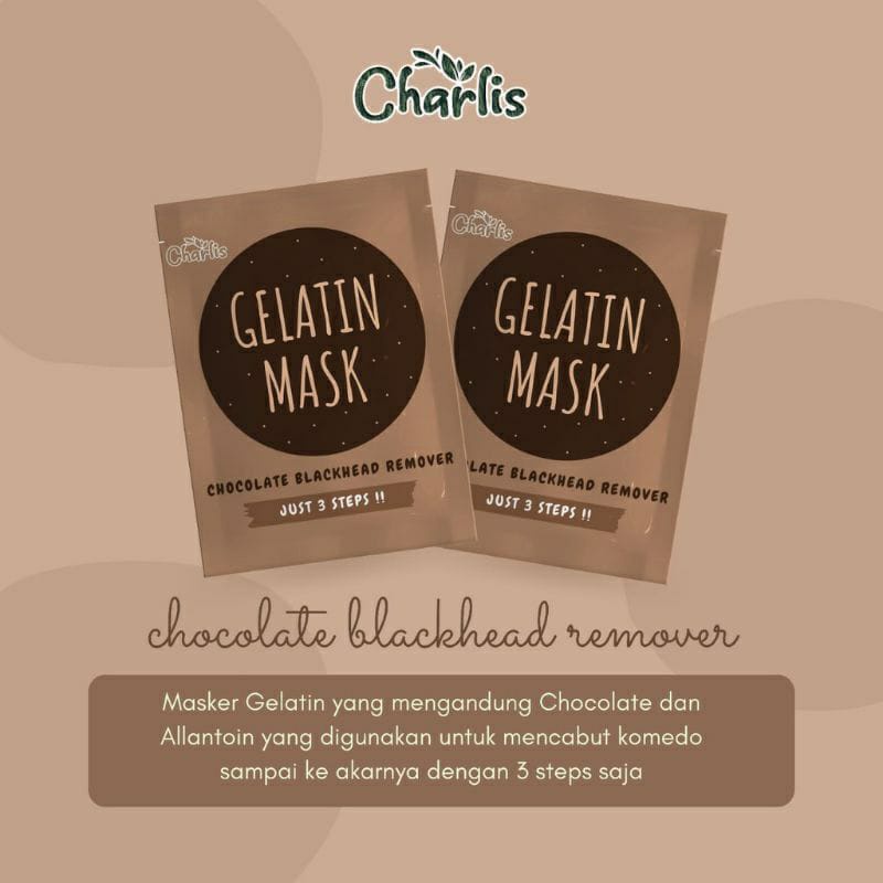 READY CHARLIS MASKER KOMODE GELATIN BPOM 5GR