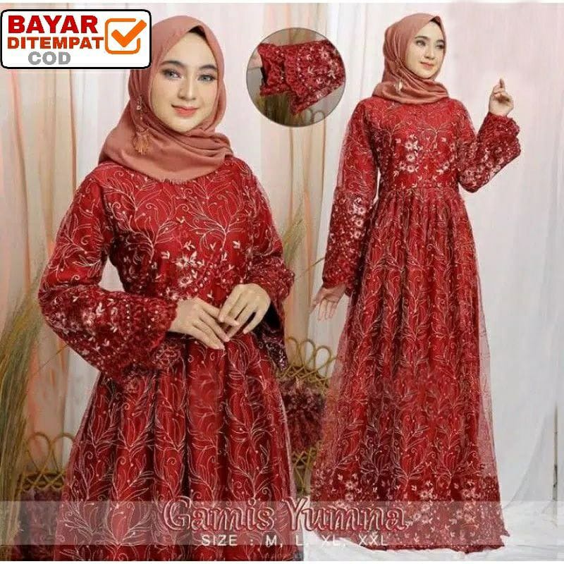 GAMIS MODEL BARU GAMIS PESTA MEWAH  FREE MASKER/M/L/XL/XXL/3L/GAMIS KONDANGAN/GAMIS REMAJA DEWASA/GAMIS JUMBO/GAMIS TERBARU 2021 LEBARAN WANITA/PAKAIAN WANITA/GAMIS TILE/MAXI DRESS/GAMIS MUSLIM/GAMIS KONDANGAN KEKINIAN