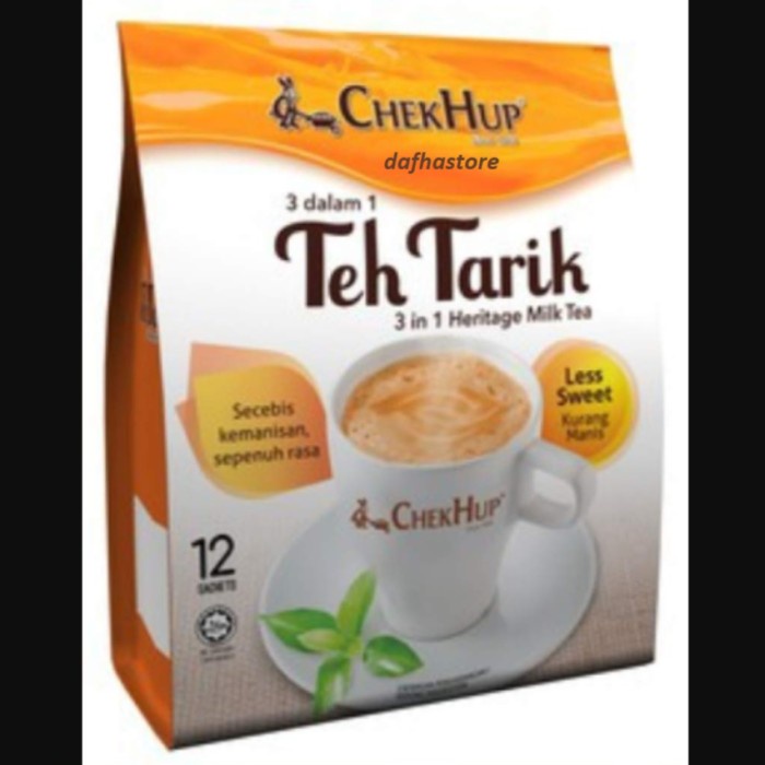 

CHEKHUP 3 IN 1 TEH TARIK MILK TEA / LESS SWEET/KURANG MANIS