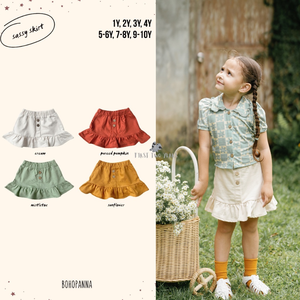 Bohopanna - Sassy Skirt / Rok Anak Perempuan