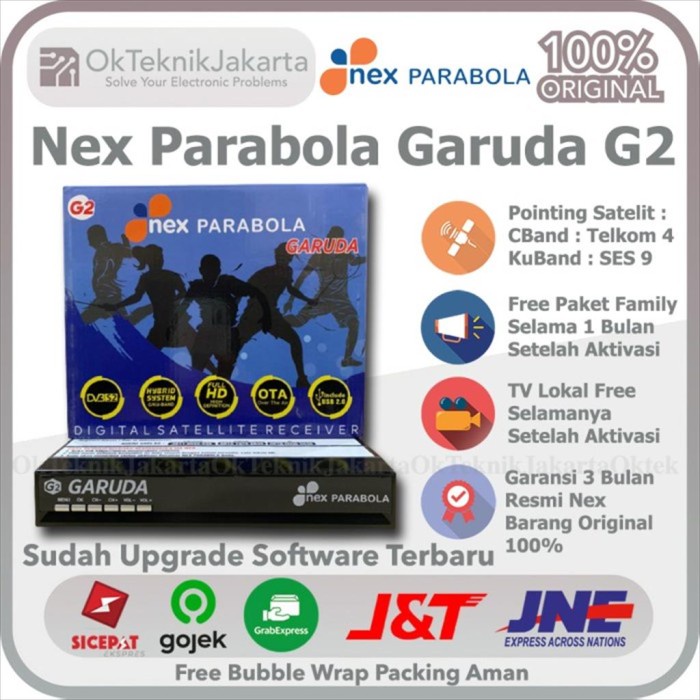 Receiver Parabola Nex Parabola Garuda G2 Hybrid C Band Ku Band